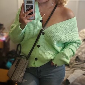 Neon cardigan from fashion Nova